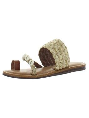 MIA Women's Bea Raffia and Seashell Sandals 6M